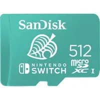 SanDisk microSDXC UHS-I Speicherkarte für Nintendo Switch 512 GB - U3 Class 10, 100 MB/s Übertragung für schnellen Zugriff auf Ihre Lieblingsspiele!
