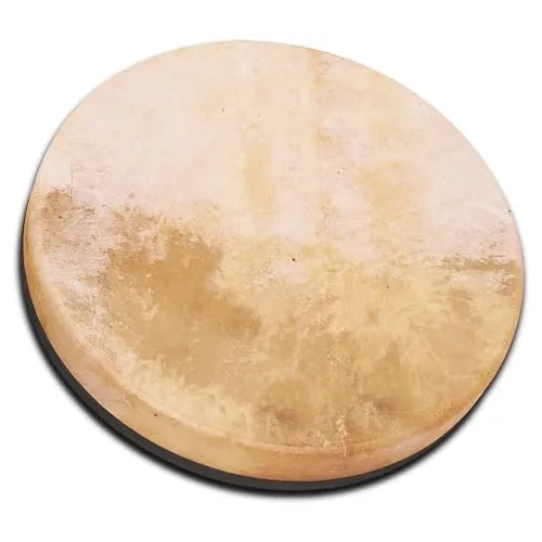 Schlagwerk RTS52 Rahmentrommel Frame Drum Natural -Handtrommel ohne Haltekreuz - ⌀ 50 cm / 20 Zoll / 8 cm hoch - Ziegenfell, stimmbar - Buchenholz - Schamanentrommel Made in Germany