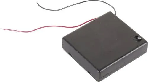 Velleman BH341BSAA Batteriehalter 4x Mignon (AA) Kabel (L x B x H) 70 x 65 x 19mm