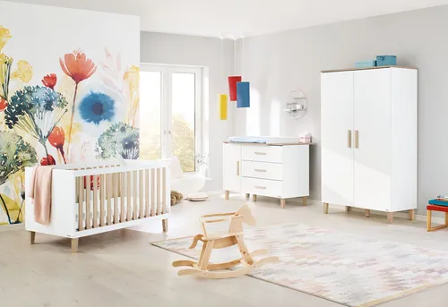 Pinolino Babyzimmer Lumi in Weiß und Eiche