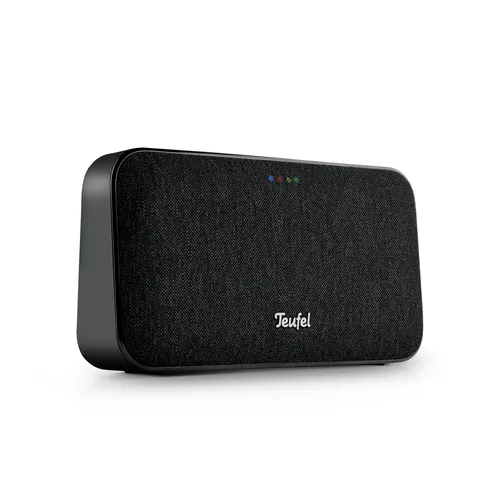 Teufel Motiv GO Voice - Kabelloser Bluetooth Speaker mit Google Assistant - Tragbarer Bluetooth-Lautsprecher mit 16 h Akkulaufzeit, Chromecast built-in und kraftvollem Stereo-Sound. Ideal für Musikgenuss überall!