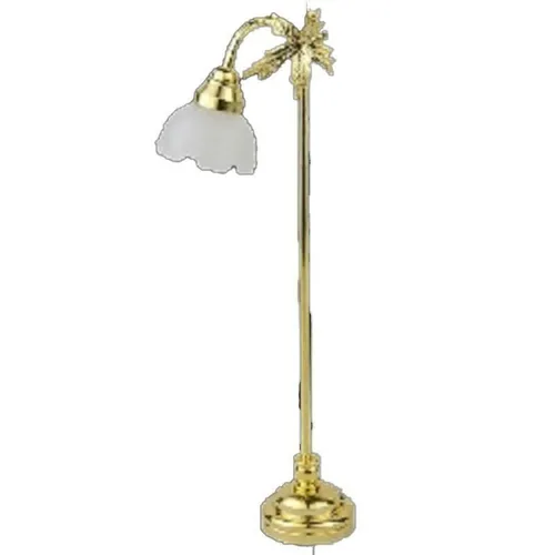 Puppenhaus Standard Lampe Geriffelt Lampion Miniatur LED Batterie Licht