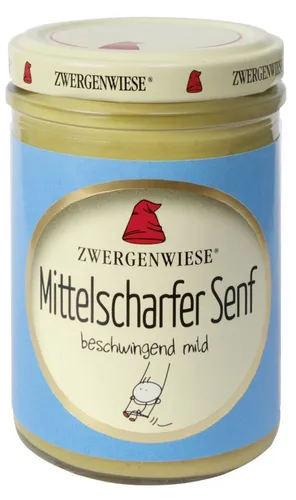 Zwergenwiese mittelscharfer Senf bio 160ml von Zwergenwiese