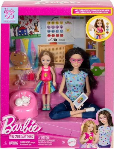 Barbie Kunsttherapieset mit 2 Puppen HRG48 – Kreatives Rollenspiel