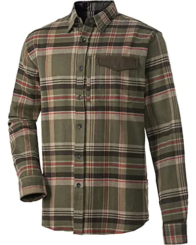 Parforce Active Langarmhemd Jagdhemd Rhön grün 3XL - Herren-Freizeithemden aus 100% Baumwolle, ideal für Outdoor-Aktivitäten und Jagd. Das oliv karierte Design bietet nicht nur Stil, sondern auch Funktionalität.