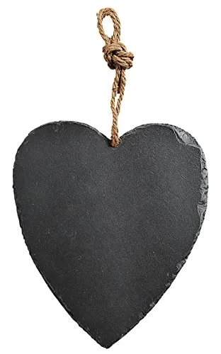 Kesper 38111 Herz aus Schiefer, Maße: 27 x 23 x 0,9 cm