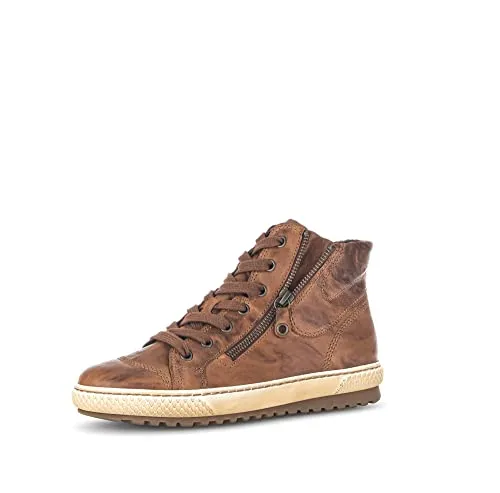 Gabor Damen Chelsea Boots in Copper (ash) – Stilvolle Stiefeletten - Elegante Chelsea Boots für Damen aus hochwertigem Lackleder. Mit Reißverschluss und bequemer Einlegesohle für optimalen Tragekomfort. Ideal für den Übergang und vielseitig kombinierbar.