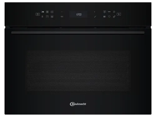 Bauknecht BMP7O7TK Einbau-Mikrowelle mit Grill und Heißluft Schwarzes Glas