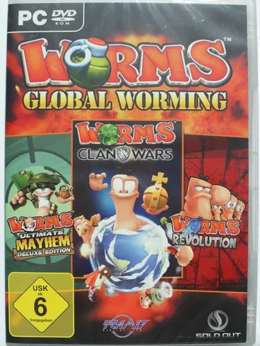 Worms Triple Pack - 3 Spiele: Ultimate Mayhem, Clan Wars, Revolution - Würmer