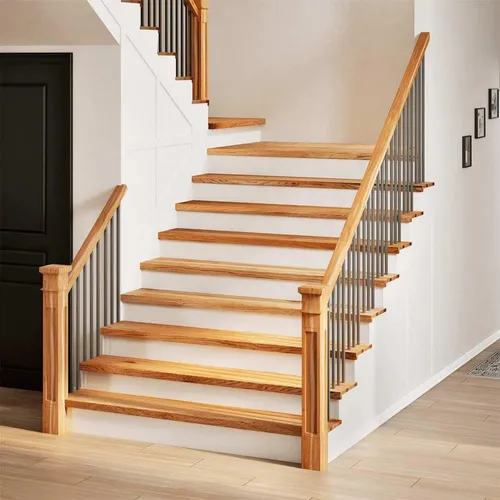 vidaXL Treppenstufen 20 Stk. Hellbraun aus Massivholz Eiche - Treppen & Geländer: 20 robuste Treppenstufen aus massivem Eichenholz, ideal für ein langlebiges und ästhetisches Treppenhaus, auch als Fensterbank nutzbar.