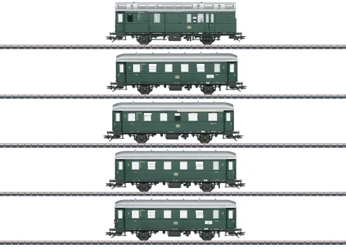 Märklin H0 - 43353 Reisezugwagen-Set - Neu & OVP - Personenwagen für Spur H0, ideal für Modellbahnliebhaber. Hochwertige Verarbeitung und Detailtreue sorgen für ein realistisches Fahrvergnügen.