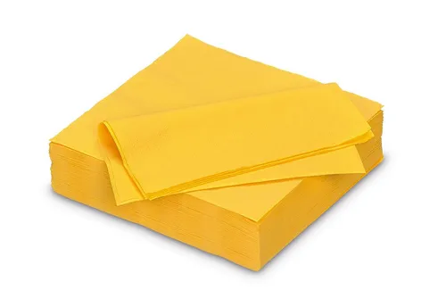 AVA Papierserviette, Servietten aus Papier 33x33cm 2-lagig 50 Stück Maisgelb