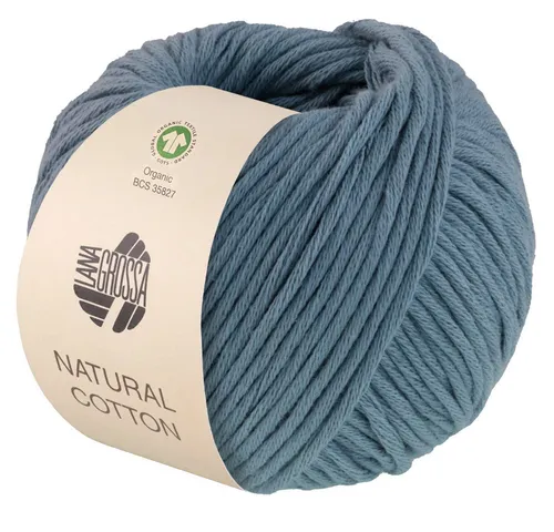 LANA GROSSA NATURAL COTTON Häkelwolle, 80 m (Bio-Baumwollgarn in Millefili-Zwirnung), 50 g