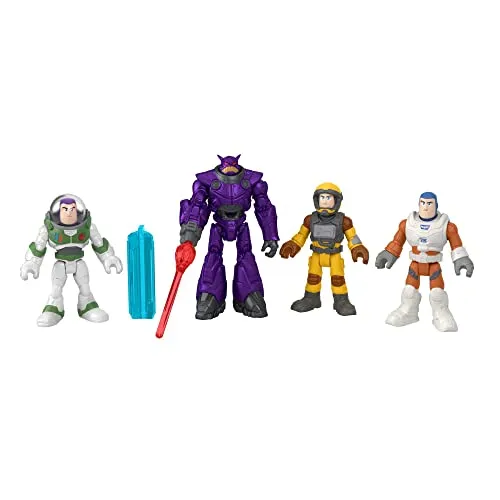 Fisher-Price Imaginext HGT28 - Buzz Lightyear Mission Multipack - Actionfiguren für Kinder, mit 4 beweglichen Figuren aus Disney und Pixar's Lightyear für spannende Rollenspiele und Abenteuer.