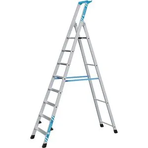 Zarges Stehleiter Nova S 42458, Aluminium mit 8 Stufen von ZARGES