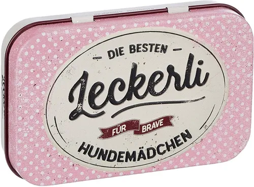 Nostalgic-Art Aufbewahrungsdose Nostalgic-Art- Leckerli-Dose - PfotenSchild - Brave Hundemädchen