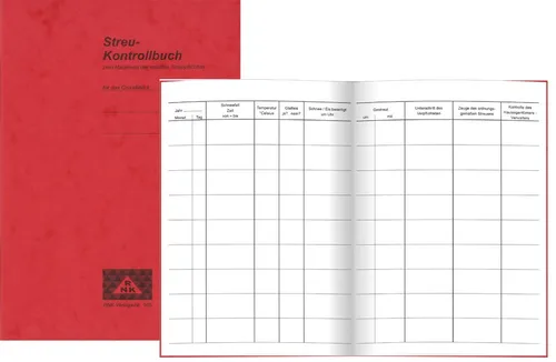RNK Verlag Streu Kontrollbuch DIN A5 12 Blatt