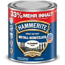 Hammerite Metall-Schutzlack Weiß glänzend 1 l in weiß von Hammerite