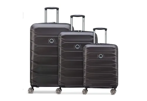 Delsey Paris Trolleyset Meteor, 3-teilig, mit 4 Rollen in braun von Delsey