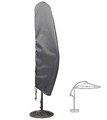 HENTEX Sonnenschirm Schutzhülle, Mit faltbaren geliefert Fiberglasstab, Ampelschirm Wasserdichtes, Atmungsaktives Ø 300cm,240x68cm