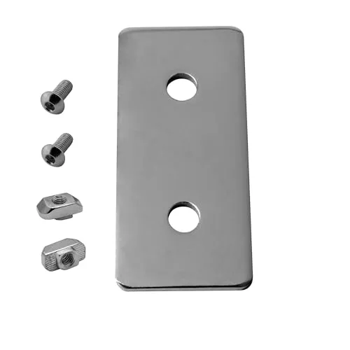 KLAK 40 - Verbinderplatte - I - 80x35mm Aussen Flachverbinder 40x40 Aluprofil - 4 Stück