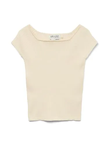 Vero Moda Aware Vmpoppy Off Shoulder Top - Tanktops & Träger-Tops für Damen, schulterfreies Design für einen eleganten Look, ideal für den Sommer.