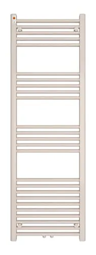 MERT Badheizkörper 500x1500 mm, Mittelanschluss - Heizkörper für Badezimmer, effiziente Wärmeleistung von bis zu 620 Watt, ideal für Zentralheizung und Elektrobetrieb, inklusive Wandhalterungen und Zubehör.