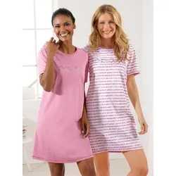 Witt Sleepshirt Kurzarm-Sleepshirts (2-tlg) bunt 40/42