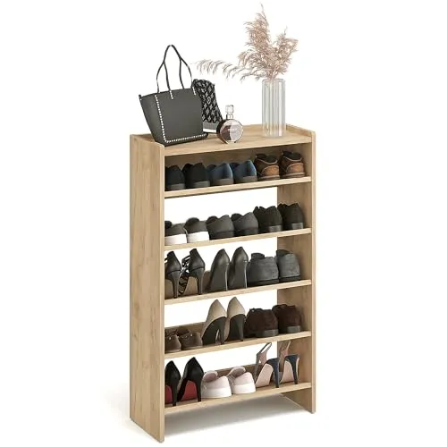 KOMTO Schuhregal Schmal in braun von KOMTO