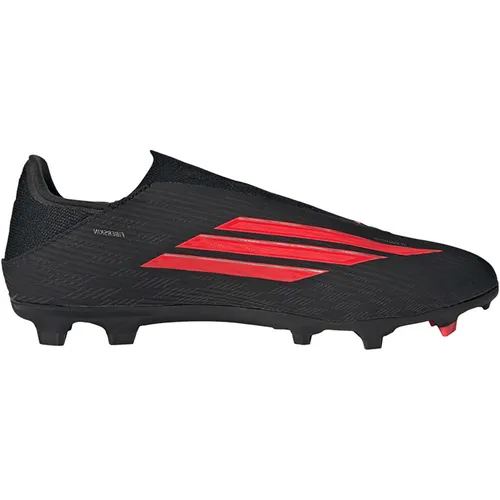 Adidas F50 LEAGUE LL FG/MG - Fußballschuh in Schwarz - Erlebe ultimativen Komfort und Kontrolle mit dem schnürlosen F50 LEAGUE Fußballschuh. Ideal für festen Boden, sorgt die Sprintplate für maximale Agilität und Grip. Perfekt für Spieler, die Geschwindigkeit und Präzision lieben.