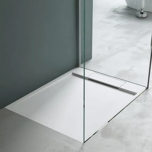 Mai & Mai Duschwanne 100x120cm Mineralguss Weiß Matt von Mai & Mai