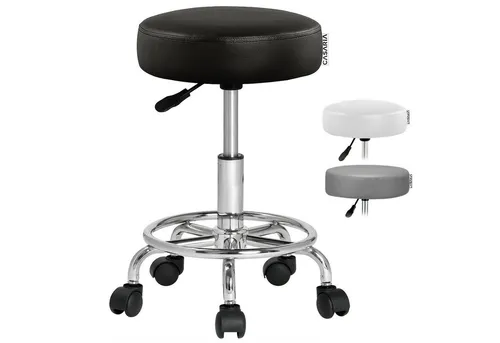 Casaria Drehhocker - Höhenverstellbar und 360° drehbar - Bürostuhl mit 10cm Polsterung, ideal für flexibles Arbeiten. Höhenverstellbar von 51-65cm, robust und belastbar bis 100 kg.