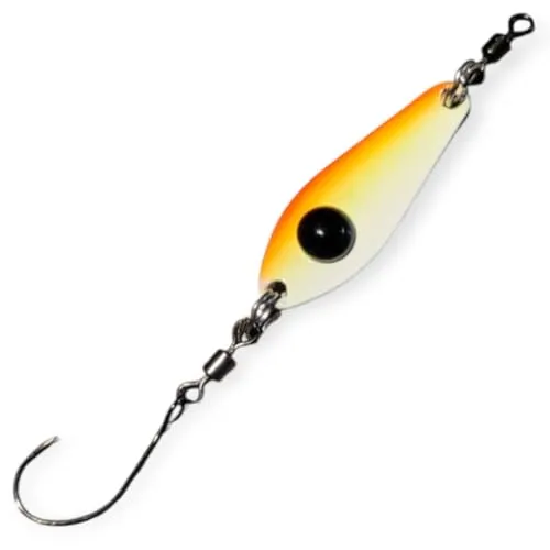 Troutwerk Spoon 3,1cm 2,4g - Forellenspoon, Troutwerk Farbe:rot/gelb/weiß/schwarz