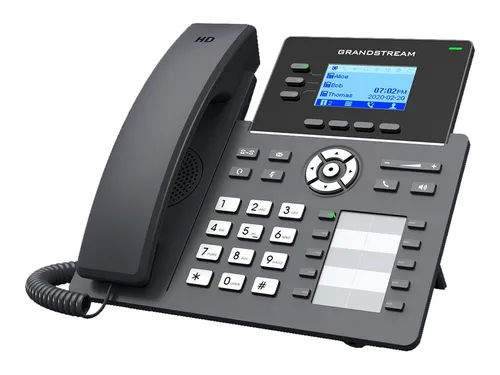 Grandstream IP Telefon GRP2604P – Flexibles VoIP-Telefon - Festnetztelefon ohne Netzteil, ideal für Unternehmen, unterstützt mehrere SIP-Konten und bietet eine benutzerfreundliche Oberfläche.