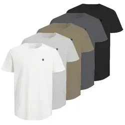 Jack & Jones Rundhalsshirt JPRBLABRODY TEE SS CREW NECK 5PK MP (Packung, 5-tlg)