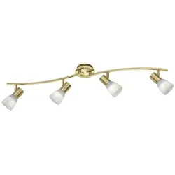 Trio Deckenleuchte LEVISTO mit 4x E14 LED, 4,9W in gold von TRIO Leuchten