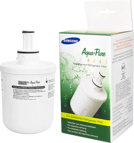 SAMSUNG Aqua-Pure Filter - Kompatibel mit DA29-00003F, HAFIN1/EXP - Wasserfilter für Kühlschränke, mit zweistufiger Filtration für reines Wasser und verbesserten Geschmack. Einfache Installation dank Quick Connect Fittings.