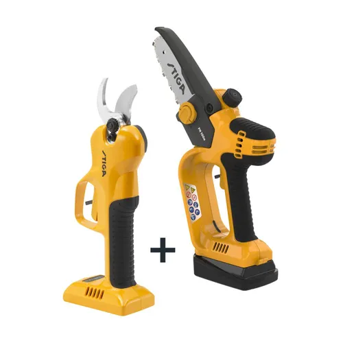 STIGA GARDEN Akku-Astschere SC 100 + PR 100 Setkoffer von STIGA