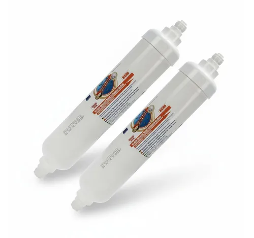 Aquafilter Ersatzfilter für Kühlschrank WSF-100 / DA29-10105J - Praktisches Set mit 2 Kühlschrankfiltern aus Aktivkohle für verbesserten Geschmack und Geruch des Wassers. Ideal für den Einsatz in Side-by-Side Kühlschränken, schützt zuverlässig vor Verunreinigungen.