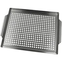 DELUKE Grillschale Edelstahl 30x40cm – Perfekt für Grillgemüse