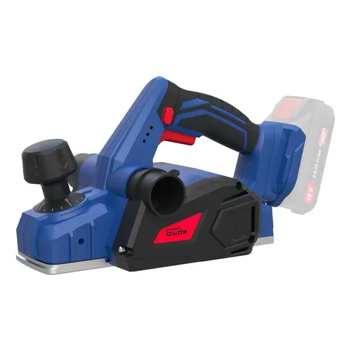 Güde Akku Hobel Handhobel HO 18-0 - Akku Elektrohobel mit 18 V, 2 Klingen und einer Hobelbreite von 82 mm. Ideal für präzise Holzarbeiten ohne Kabelsalat.