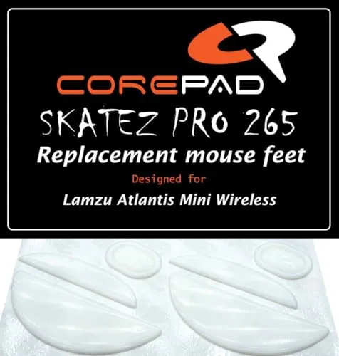 Corepad Skatez PRO 265 Ersatz Mausfüße kompatible für Lamzu Atlantis Mini Wireless