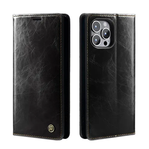 Handy Hülle für Apple iPhone 16 Pro Handyhülle Case Klapphülle RFID Schwarz