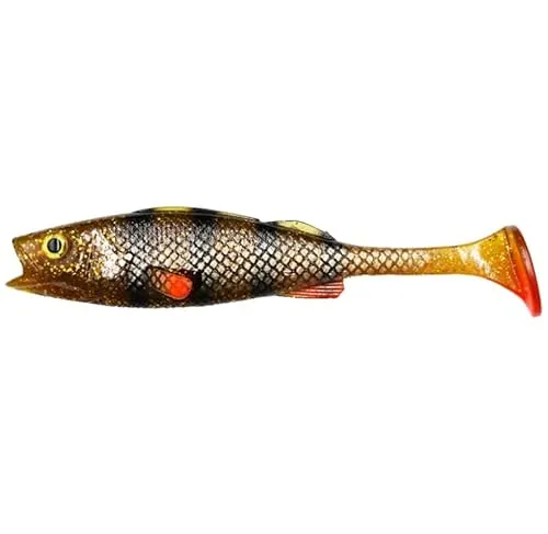 LMAB KØFI Perch Shad 11 cm (KÖFI) Farbe Motoroil Perch