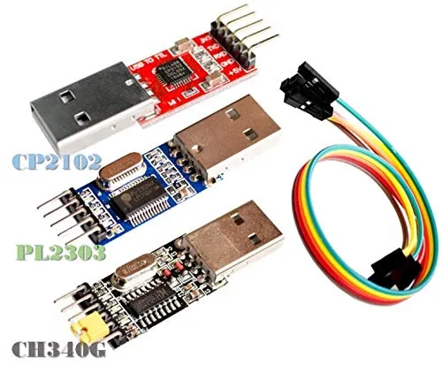 3pcs USB to TTL Module 1pc PL2303 + 1pc CP2102 + 1pc CH340G USB UART Module | USB zu TTL Serial Adapter modul: 1 stück mit PL2303 + 1 stück chipsatz mit CP2102 + 1 stück chipsatz mit CH340G chipset
