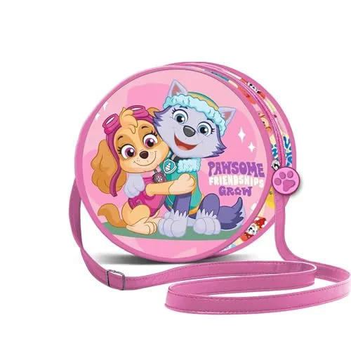 Paw Patrol Friendship-Runde Schultertasche, Rosa, 18,5 x 18,5 cm