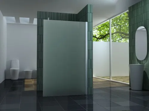 impex-bad_de Duschtrennwand FREE-F 10 mm ESG-Sicherheitsglas weiß 150 x 200 cm