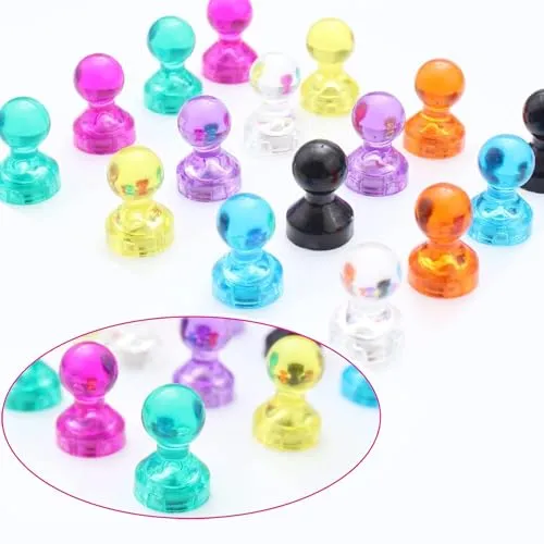 Stück Kleine Magnete stark,Magnete whiteboard,Magnete bunt,Magnete für Magnettafel,Magnete für Whiteboard,Schule,Büro,Hause,Kühlschrankmagnete(8 Farben) 16