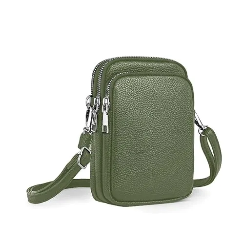 Casecond Mini Tasche Damen Handy Schultertasche Kleine Handytasche zum Umhängen mit Geldbörse Umhängetasche Brieftasche Crossbody Bag für iPhone 16 Pro Max 15 14 13 Samsung Xiaomi Bis zu 7.5