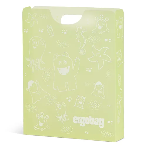 ergobag Zubehör Heftebox inkl. Griff Gelb 002 von ergobag